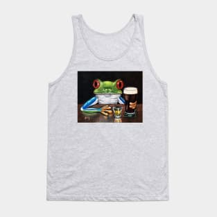 "Irish Pub Frog" - Frogs After Five collection Tank Top